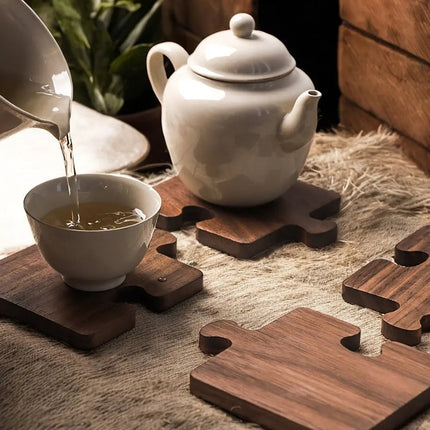Wooden Coasters for Drinks, Cup Coasters for Coffee Table and Tea Time – image 5