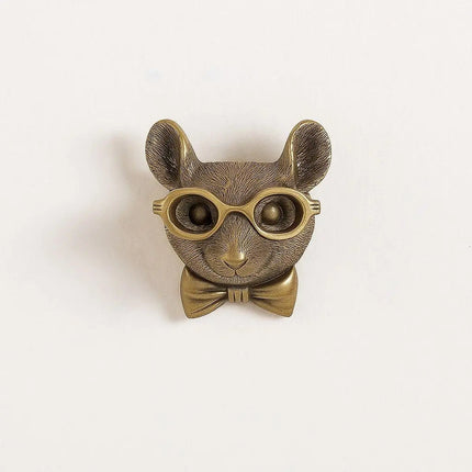 Animal Head Wall Decor, Antique Bronze Resin Wall Hanging – image 4