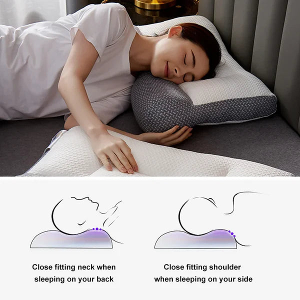 AlignRest | Neck Support Pillow with Ergonomic Contour & Pressure Relief | Ideal Cervical Pillow for Pain-Free Sleep 1