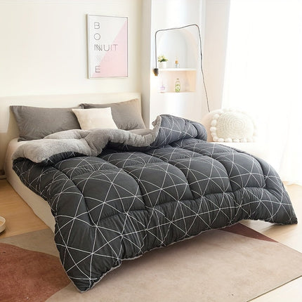 All-Season Duvet Insert | Soft Down Alternative with Geometric Design | Cozy Comfort for Year-Round Sleep 2