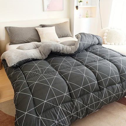 All-Season Duvet Insert | Soft Down Alternative with Geometric Design | Cozy Comfort for Year-Round Sleep 3