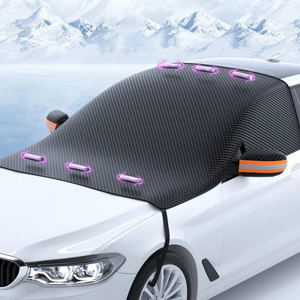All-Season Vehicle Cover | Magnetic Car Snow Cover with Durable Oxford Fabric | Easy Installation for Year-Round Protection 0