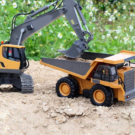 All-Terrain Excavator | Remote-Controlled Construction Toy with Metal Attachments | Realistic Digging Experience 4