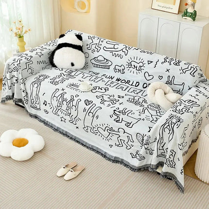 All Season Sofa Cover | Cotton Yarn Slipcover with Full Coverage Design | Versatile Protection for Indoor & Outdoor Use 10