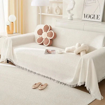 All Season Sofa Cover | Cotton Yarn Slipcover with Full Coverage Design | Versatile Protection for Indoor & Outdoor Use 13