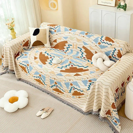 All Season Sofa Cover | Cotton Yarn Slipcover with Full Coverage Design | Versatile Protection for Indoor & Outdoor Use 16