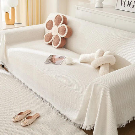 All Season Sofa Cover | Cotton Yarn Slipcover with Full Coverage Design | Versatile Protection for Indoor & Outdoor Use 2
