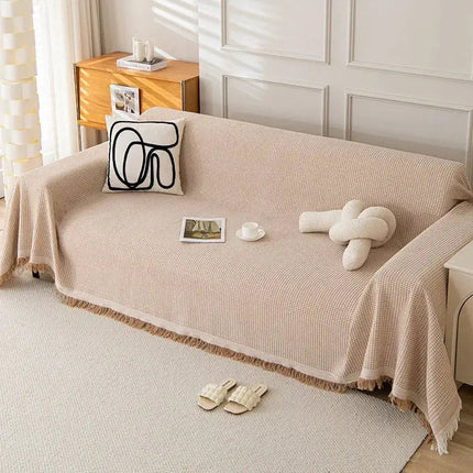 All Season Sofa Cover | Cotton Yarn Slipcover with Full Coverage Design | Versatile Protection for Indoor & Outdoor Use 3