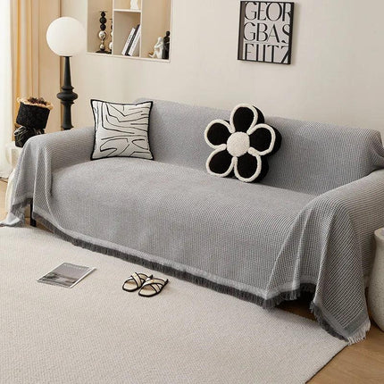 All Season Sofa Cover | Cotton Yarn Slipcover with Full Coverage Design | Versatile Protection for Indoor & Outdoor Use 5