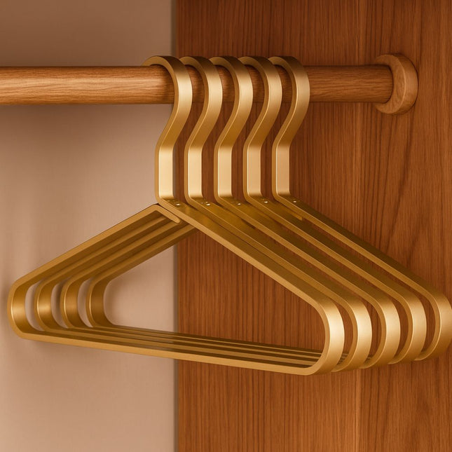 Alloy Slimline Clothes Hangers with Anti-Slip Design | Space Saving Hangers for Organized Wardrobe 0