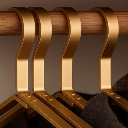 Alloy Slimline Clothes Hangers with Anti-Slip Design | Space Saving Hangers for Organized Wardrobe 2