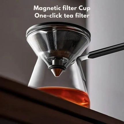 Glass Teapot with Infuser, Borosilicate Glass Teapot Stovetop and Microwave Safe
