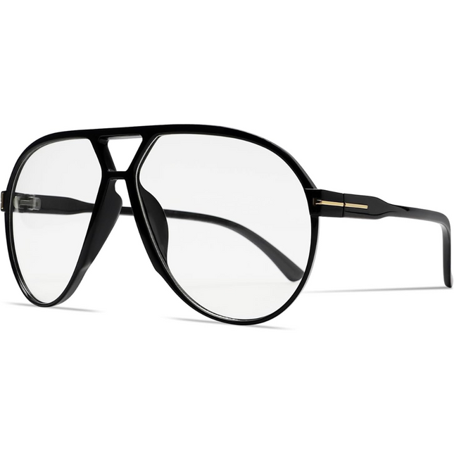 Amara | Retro Oversized Aviator Sunglasses with UV400 Protection | Unisex Design for Timeless Style 0