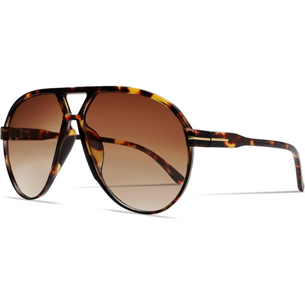 Amara | Retro Oversized Aviator Sunglasses with UV400 Protection | Unisex Design for Timeless Style 10