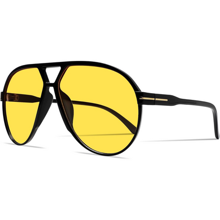 Amara | Retro Oversized Aviator Sunglasses with UV400 Protection | Unisex Design for Timeless Style 11