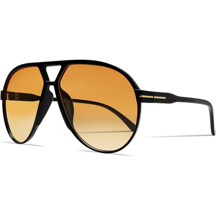 Amara | Retro Oversized Aviator Sunglasses with UV400 Protection | Unisex Design for Timeless Style 9