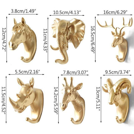 Decorative Wall Hooks with Animal Design, Key Hooks for Bags and Necklaces – image 10