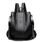 PU Leather Backpack for Women, Anti Theft Backpack Purse, Vintage Shoulder Bag with Hidden Zipper Pockets