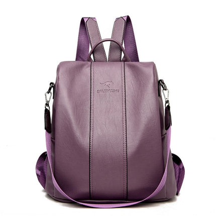 PU Leather Backpack for Women, Anti Theft Backpack Purse – image 4