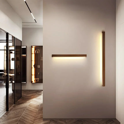 Wood Wall Sconce, Modern Linear Wall Light – image 10
