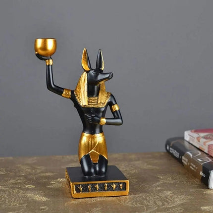 Anubis Candle Holder, Collectible Figurine for Shelf Decor – image 6