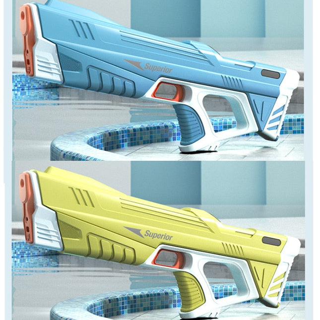 AquaBlast | Electric Water Gun with Long Range & High Capacity | Safe Fun for Kids Over 6 1
