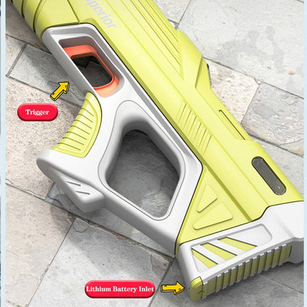 AquaBlast | Electric Water Gun with Long Range & High Capacity | Safe Fun for Kids Over 6 3