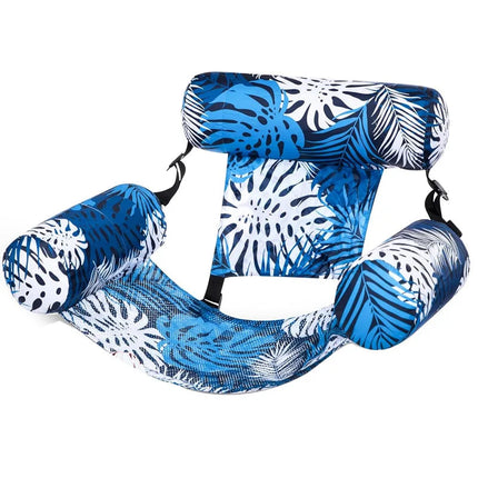AquaLeaf | Tropical Inflatable Lounger with Adjustable Backrest | Stylish Pool Chair for Ultimate Relaxation 4