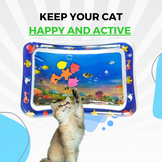 AquaPaws | Interactive Cat Toy Water Play Mat with Spray System | Engaging Fun for Hot Days 1