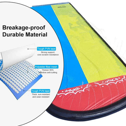 AquaRush | Inflatable Water Slide with Integrated Sprinkler Function | Perfect for Outdoor Summer Fun 1