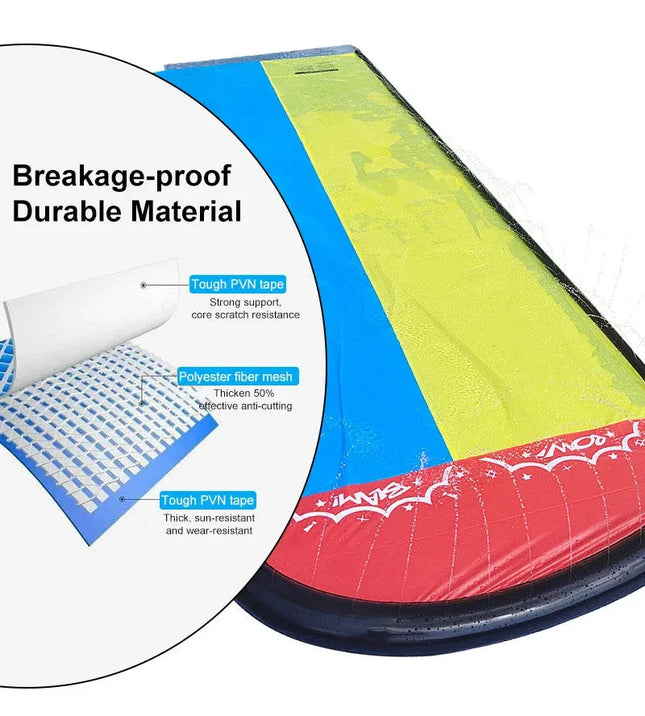 AquaRush | Inflatable Water Slide with Integrated Sprinkler Function | Perfect for Outdoor Summer Fun 1
