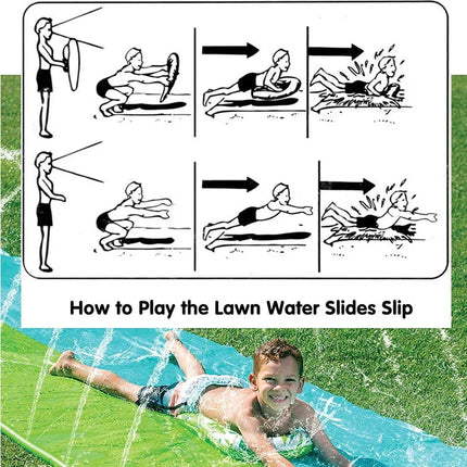 AquaRush | Inflatable Water Slide with Integrated Sprinkler Function | Perfect for Outdoor Summer Fun 2