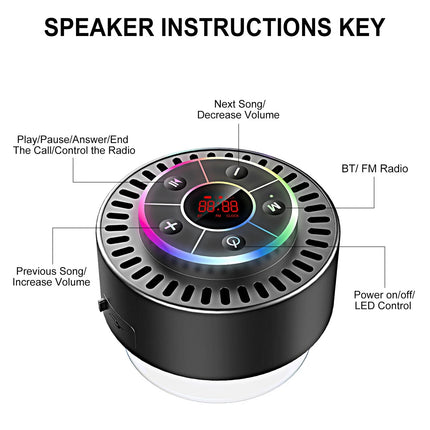 AquaSound | Waterproof Bluetooth Shower Speaker with 12H Battery Life | High-Fidelity Audio for Ultimate Bathroom Experience 3