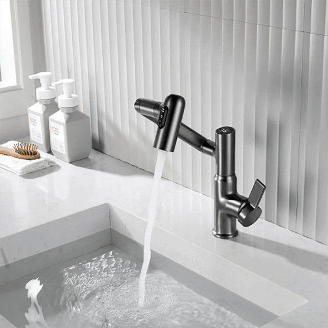 AquaTwist | 360° Kitchen Faucet with Temperature Display & Adjustable Height | Stylish Design for Modern Kitchens 0