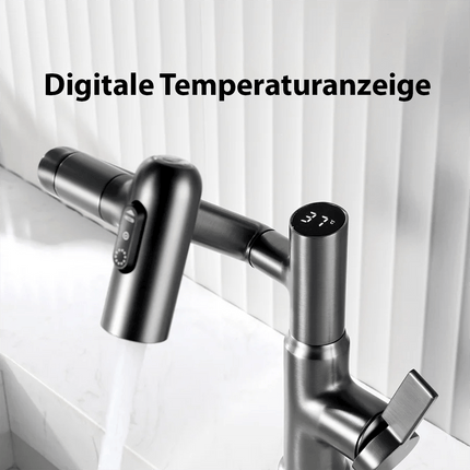 AquaTwist | 360° Kitchen Faucet with Temperature Display & Adjustable Height | Stylish Design for Modern Kitchens 4