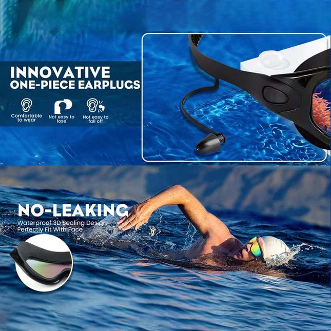 Aqua Vision | Wide View Anti-Fog Swim Goggles with Comfortable Fit | Stylish Design for Enhanced Visibility 1