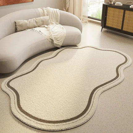 Arden Collection | Area Rug with Soft Non-Slip Backing | Modern Curved Design for Living Room Comfort 2
