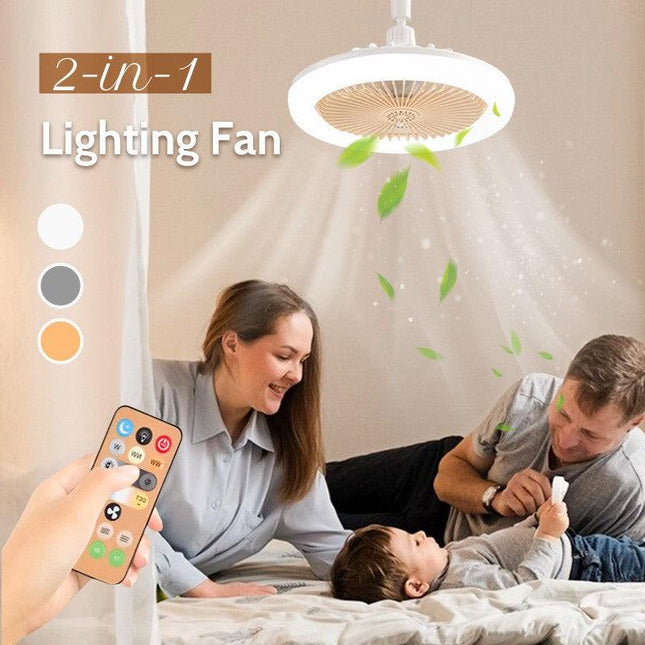 Aromatherapy | Flush Mount Ceiling Fan with Remote Control & Integrated Light | Modern Design for Enhanced Comfort and Ambiance 1