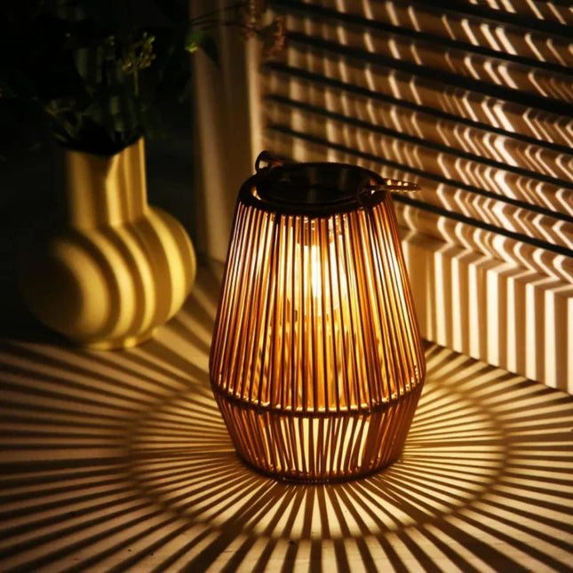 ArtisanGlow | Solar Garden Lantern with Handmade Waterproof Design | Unique Outdoor Lighting for Charming Ambiance 0