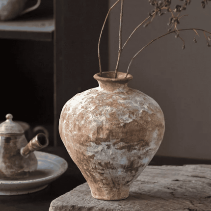 Artisan Ceramic Vessel | Patina-Washed Decorative Vase for Minimalist Styling 7