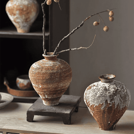 Artisan Ceramic Vessel | Patina-Washed Decorative Vase for Minimalist Styling 8