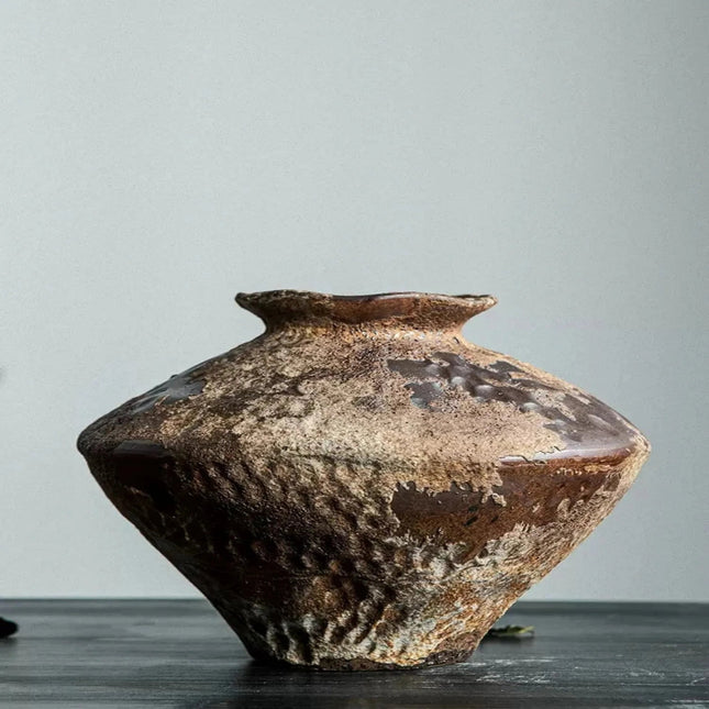 Artisan Collection | Decorative Vase with Textured Glaze | Elegant Ceramic Accent for Modern Interiors 0