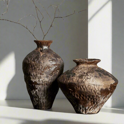 Artisan Collection | Decorative Vase with Textured Glaze | Elegant Ceramic Accent for Modern Interiors 3