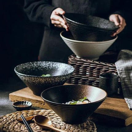 Artisan Collection | Japanese Ceramic Ramen Bowl with Handcrafted Design | Elegant Tableware for Authentic Dining 6