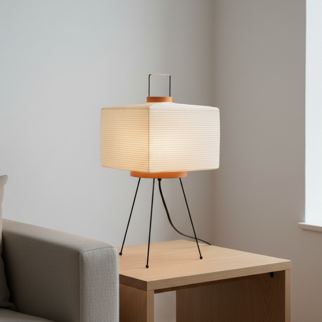 Artisan Collection | Minimalist Table Lamp with Hand-Folded Washi Shade | Elegant Design for Ambient Lighting 1