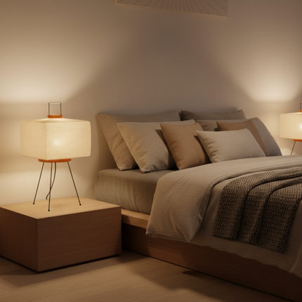 Artisan Collection | Minimalist Table Lamp with Hand-Folded Washi Shade | Elegant Design for Ambient Lighting 3