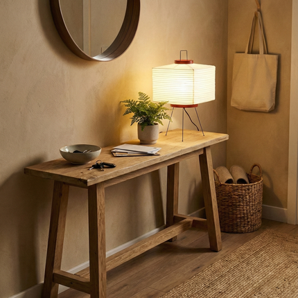 Artisan Collection | Minimalist Table Lamp with Hand-Folded Washi Shade | Elegant Design for Ambient Lighting 5