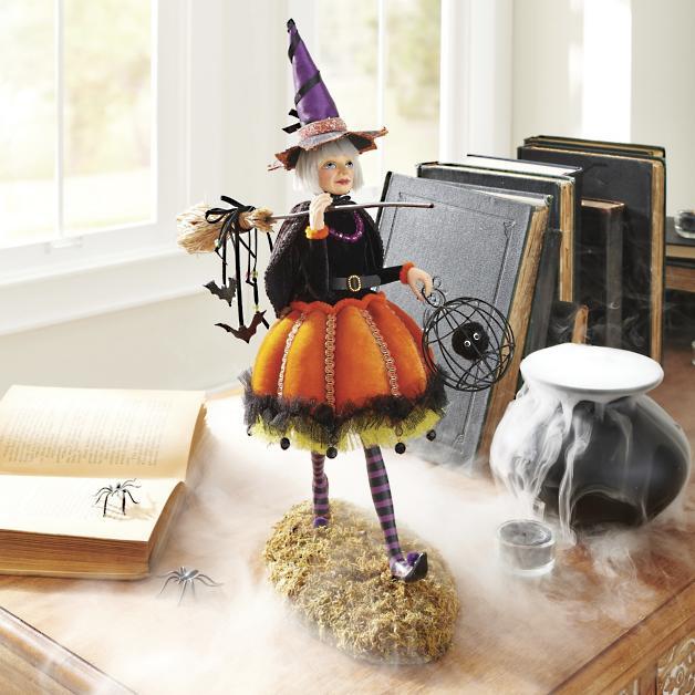 Artisan Decor | Witch Figurine with Intricate Detailing | Unique Halloween Decoration for Enchanting Spaces 0