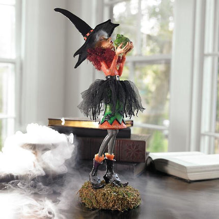 Artisan Decor | Witch Figurine with Intricate Detailing | Unique Halloween Decoration for Enchanting Spaces 10