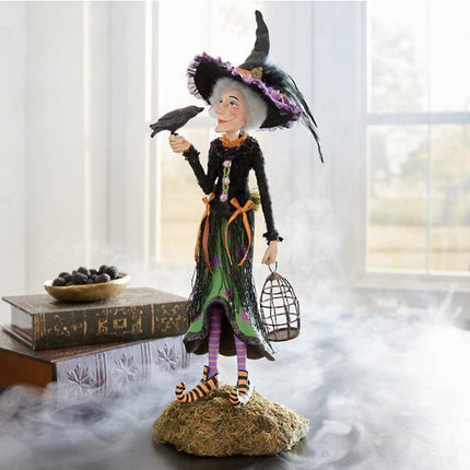 Artisan Decor | Witch Figurine with Intricate Detailing | Unique Halloween Decoration for Enchanting Spaces 11